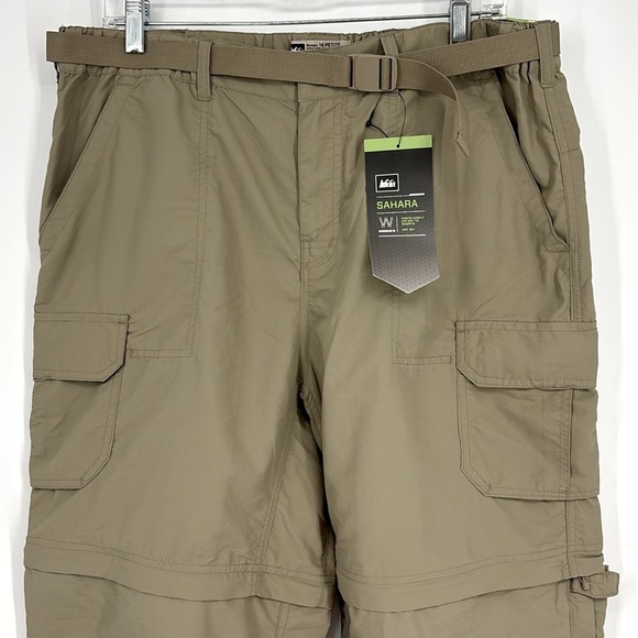 REI Sahara Convertible Pants Women’s Size 14 Petite Khaki UPF 50+ New with tags! - Picture 6 of 14